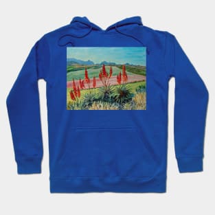 Spear-shaped aloes at Albertinia, South Africa Hoodie